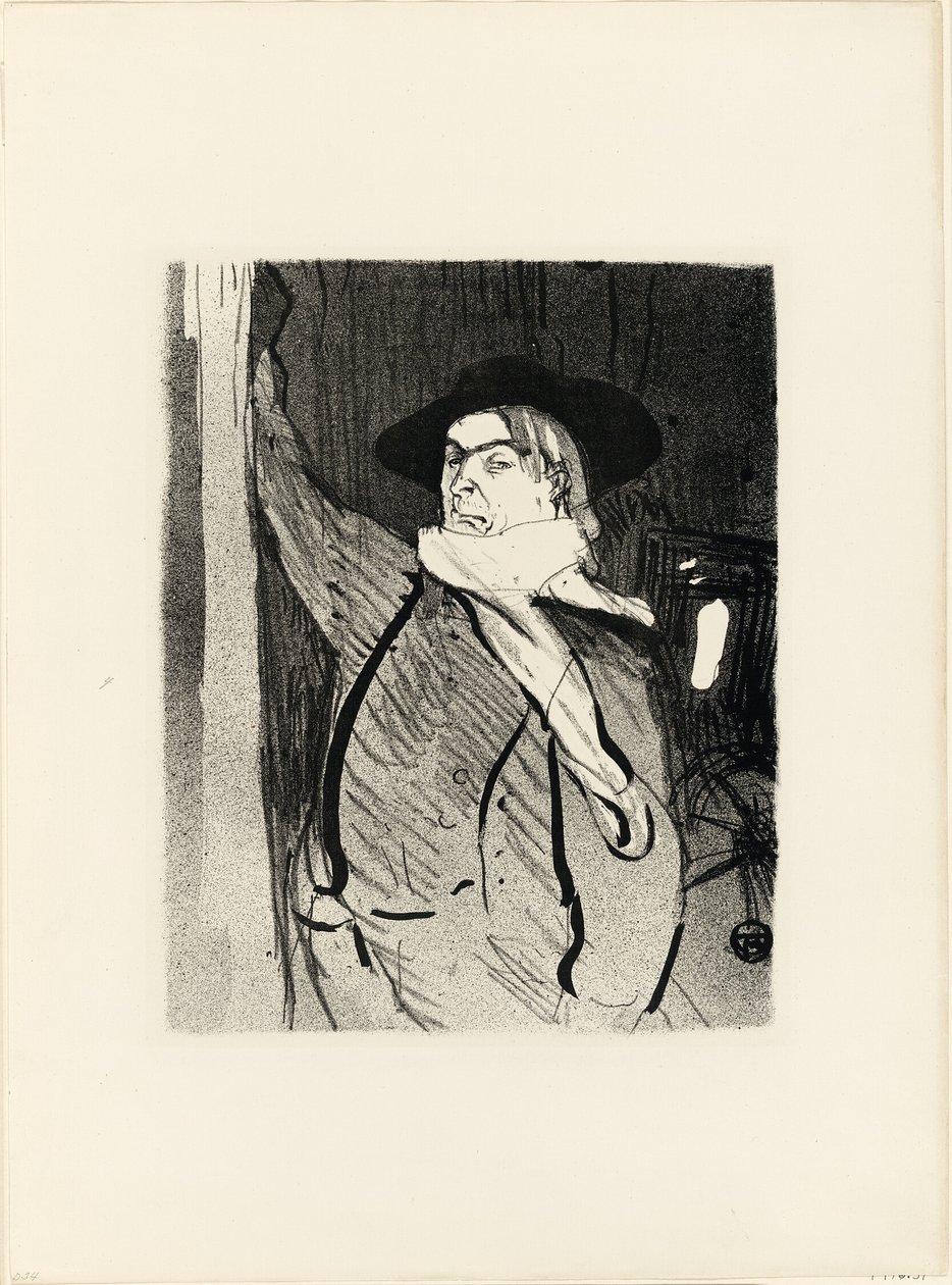 Porträt von Aristide Bruant, aus Le Café-Concert von Henri de Toulouse Lautrec