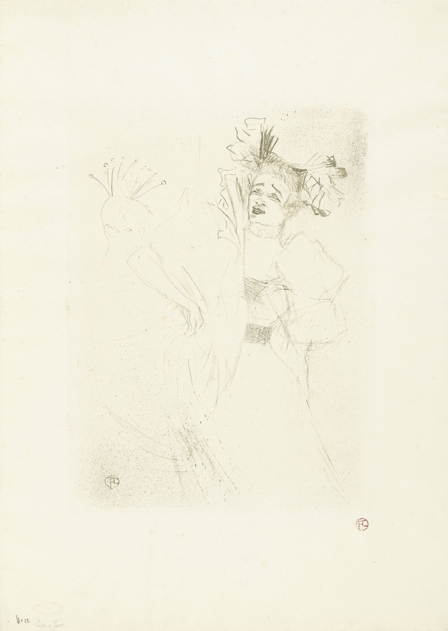 Porträt der Schauspielerin Marcelle Lender in der Oper Chilpéric von Henri de Toulouse Lautrec