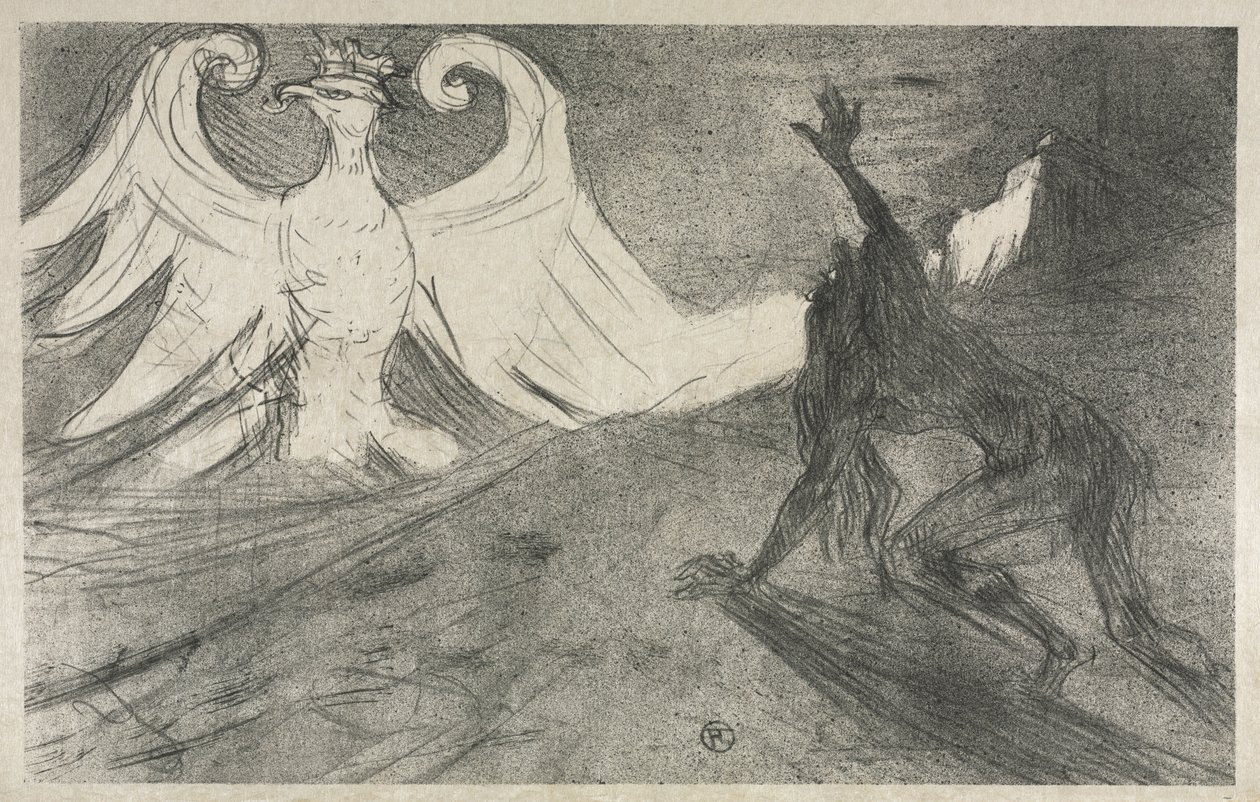 Entwurf für Frontispiz zu: Am Fuß des Sinai von Henri de Toulouse-Lautrec