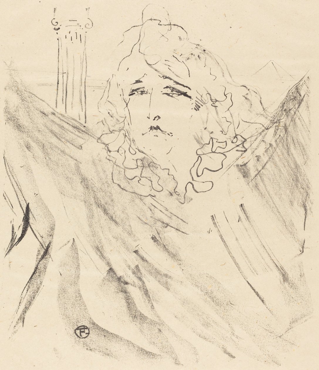 Sarah Bernhardt in Cleopatra Sarah Bernhardt dans Cléopatre, 1896 von Henri de Toulouse Lautrec