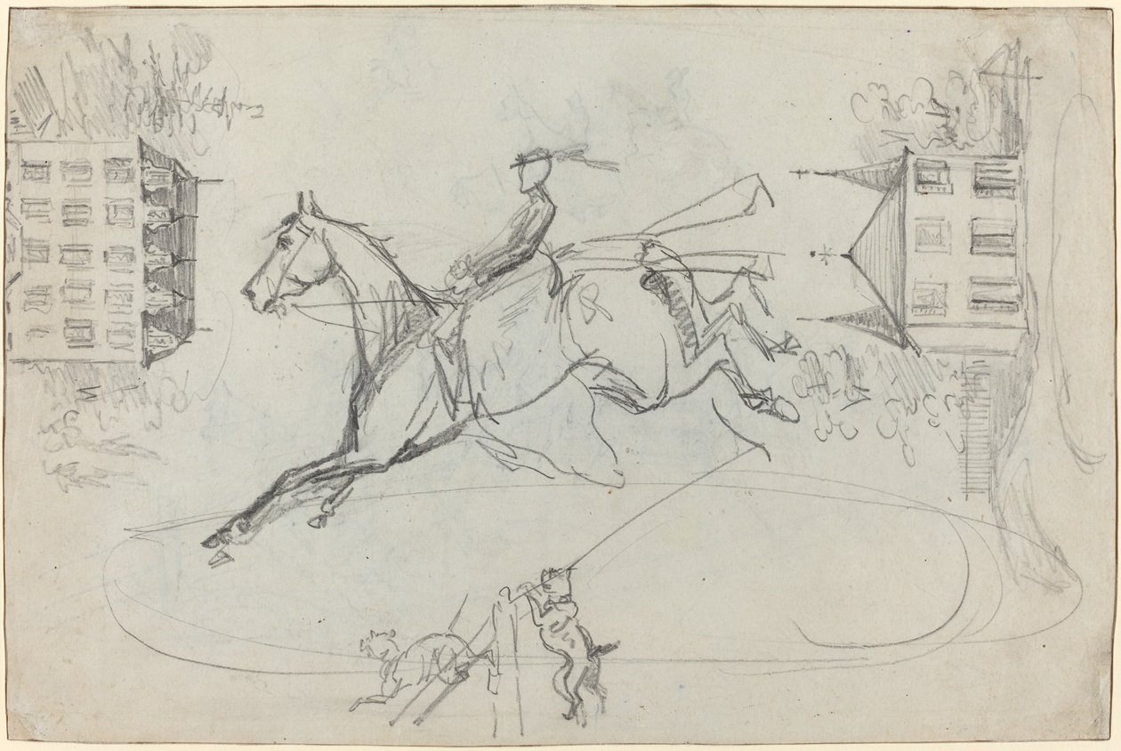 Blatt mit Skizzen, ca. 1881 von Henri de Toulouse Lautrec