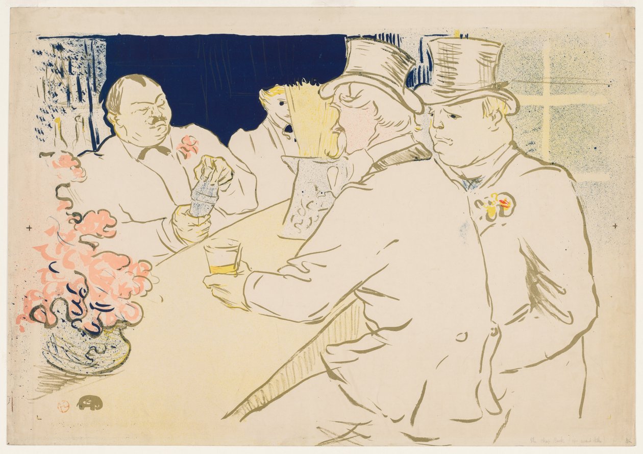 Die irische und amerikanische Bar, Rue Royale von Henri de Toulouse Lautrec