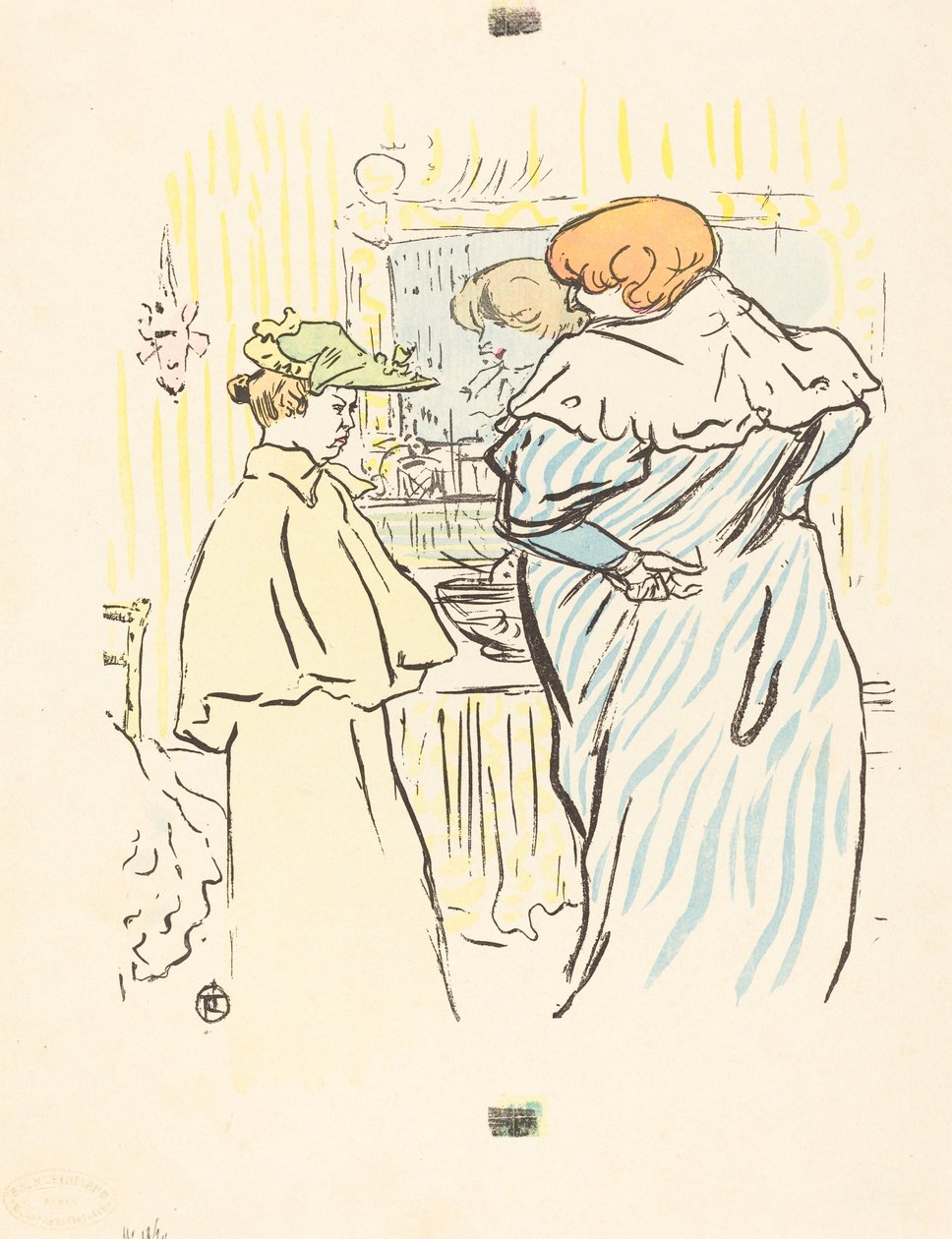 Zwei Frauen vor einem Spiegel von Henri de Toulouse Lautrec