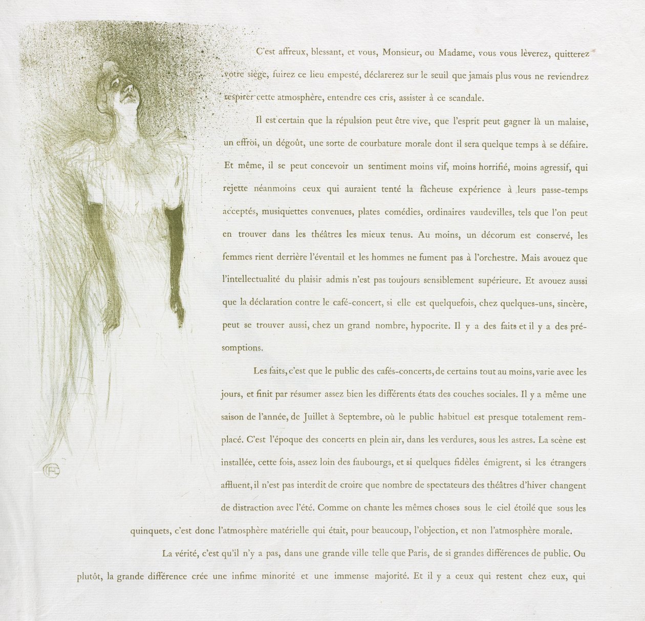 Yvette Guilbert-Französische Serie: Nr. 3 von Henri de Toulouse Lautrec