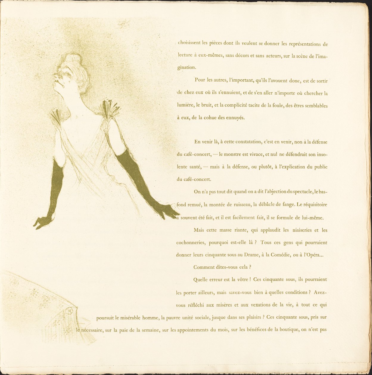 Yvette Guilbert von Henri de Toulouse Lautrec