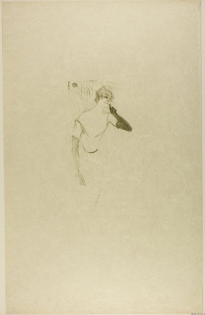 Yvette Guilbert, in Colombine à Pierrot von Henri de Toulouse Lautrec