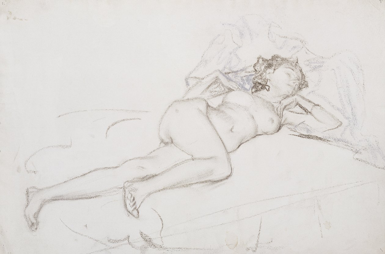 Ein schlafender Akt von Henry Bryson Burroughs
