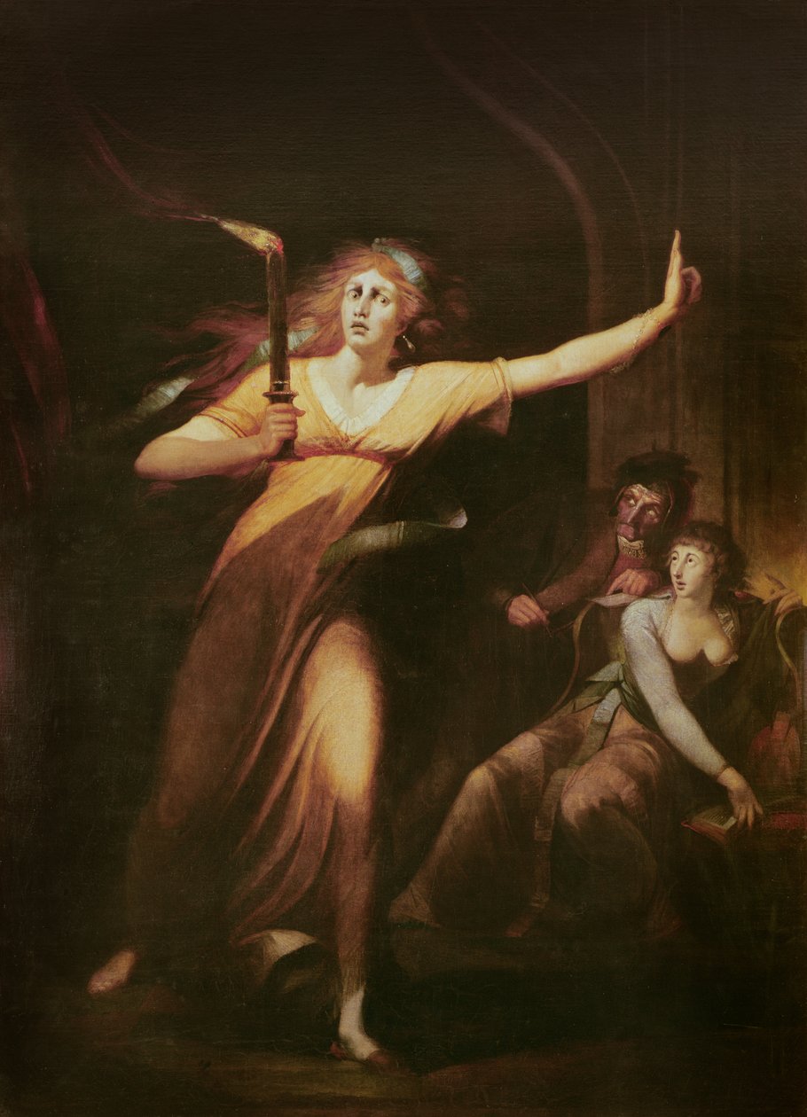Lady Macbeth im Schlafwandel, 1783 von Johann Heinrich Füssli