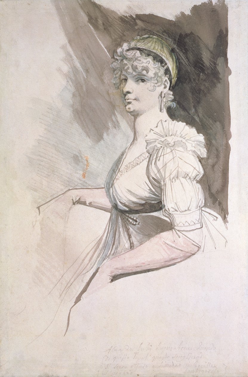 Porträt von Mrs. Fuseli, ca. 1798 von Johann Heinrich Füssli