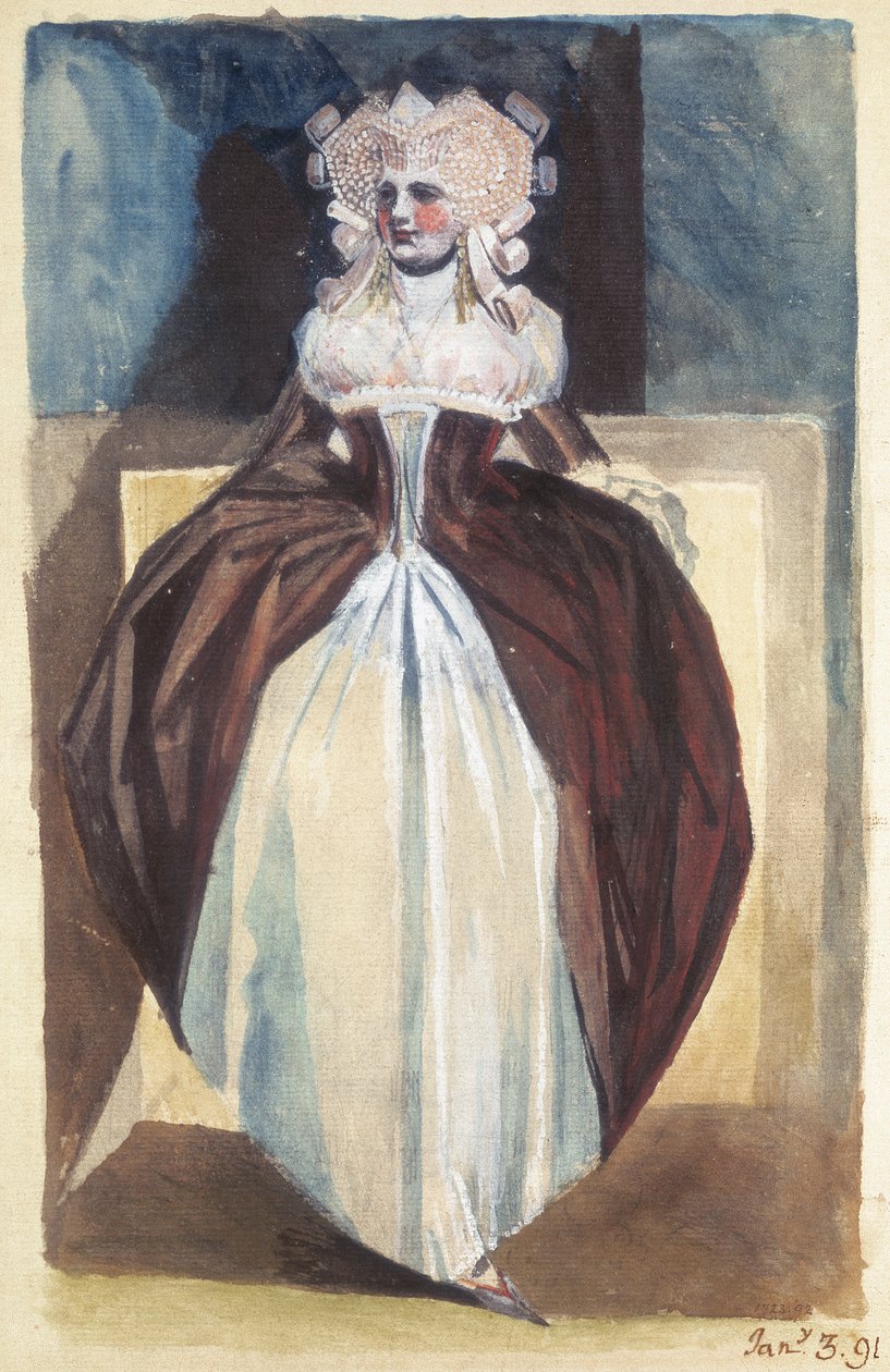 Frau im Kostüm des 17. Jahrhunderts, 1791 von Johann Heinrich Füssli