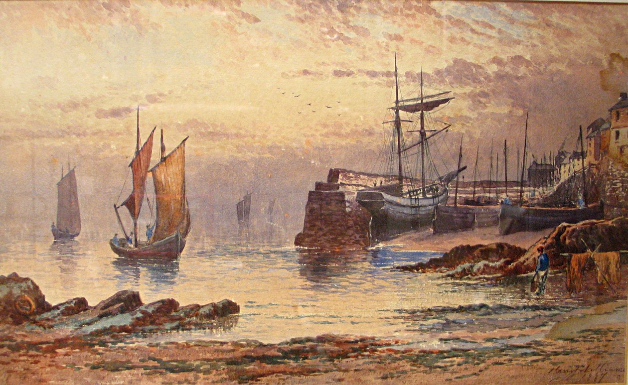 Alter Kai, Newlyn, 1887 von Henry John Williams