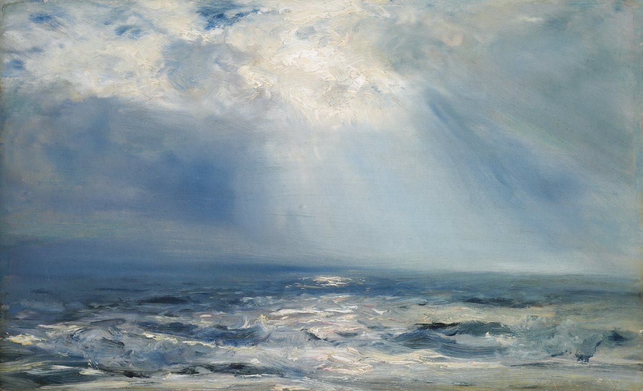 Ein Sonnenstrahl über dem Meer, 1890 von Henry Moore