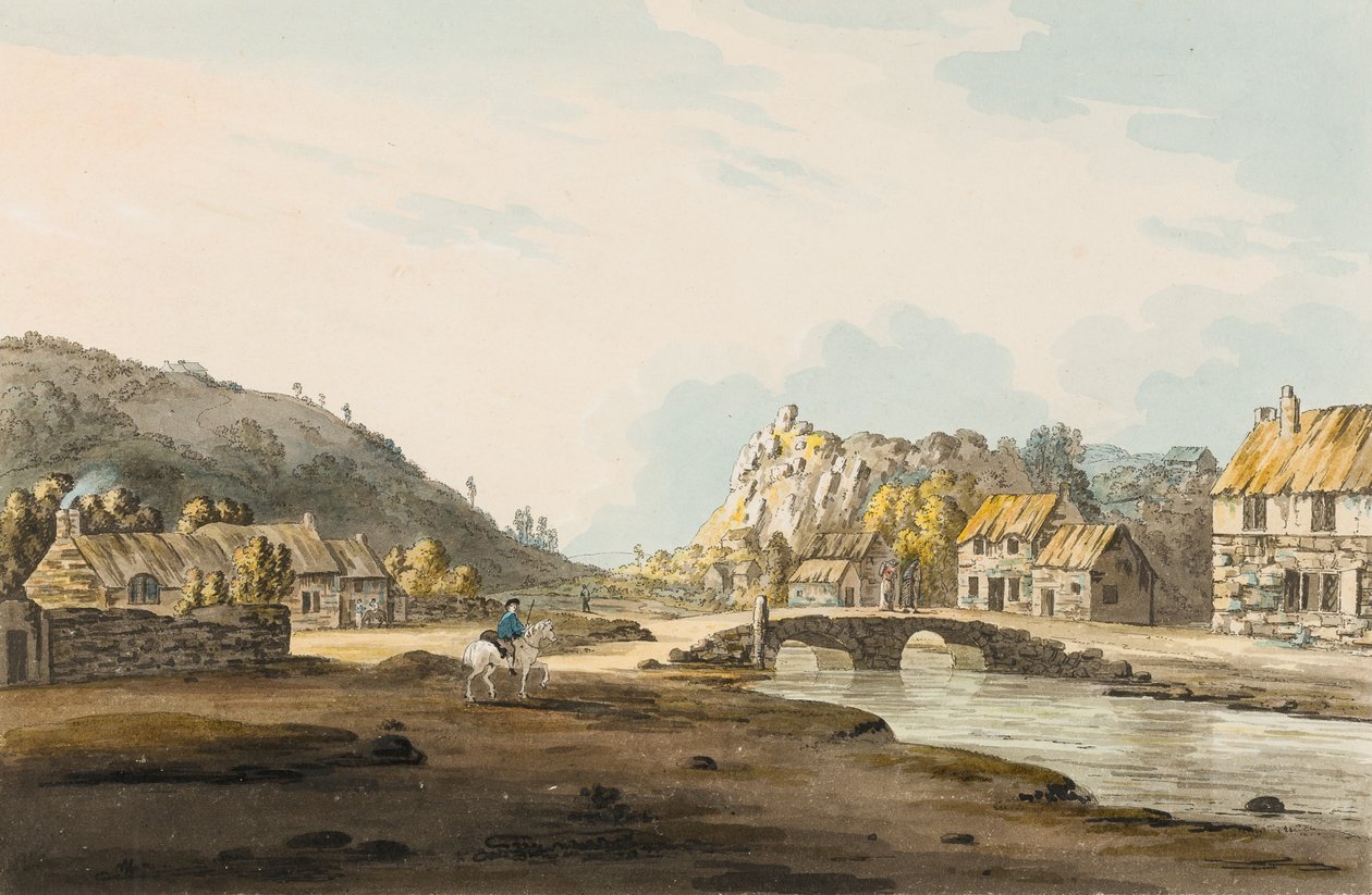 Tolcarne Brücke [Newlyn], ca. 1804 von Henry Pendarves Tremenheere