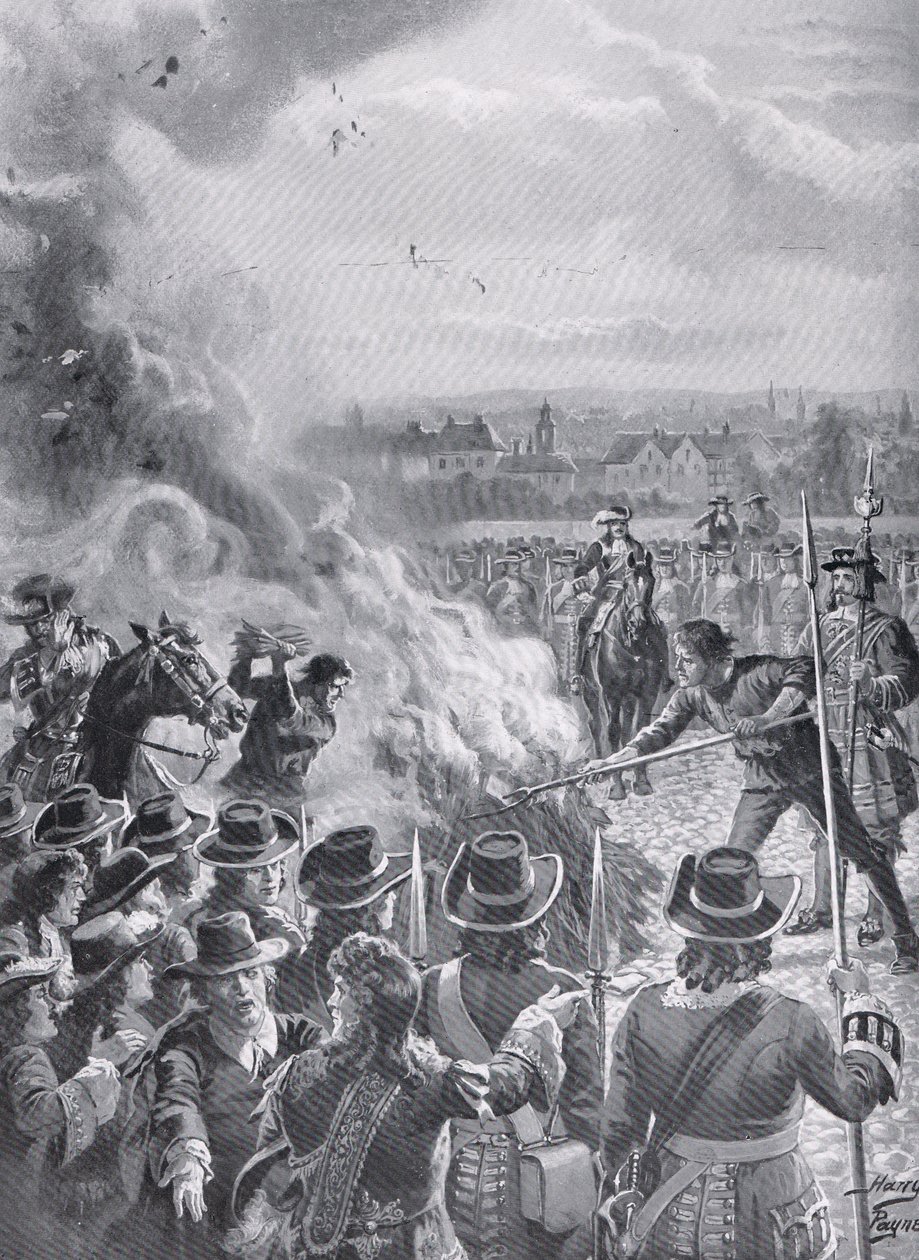 Das Verbrennen von Blounts Pamphlet durch den Henker von Henry A. Payne