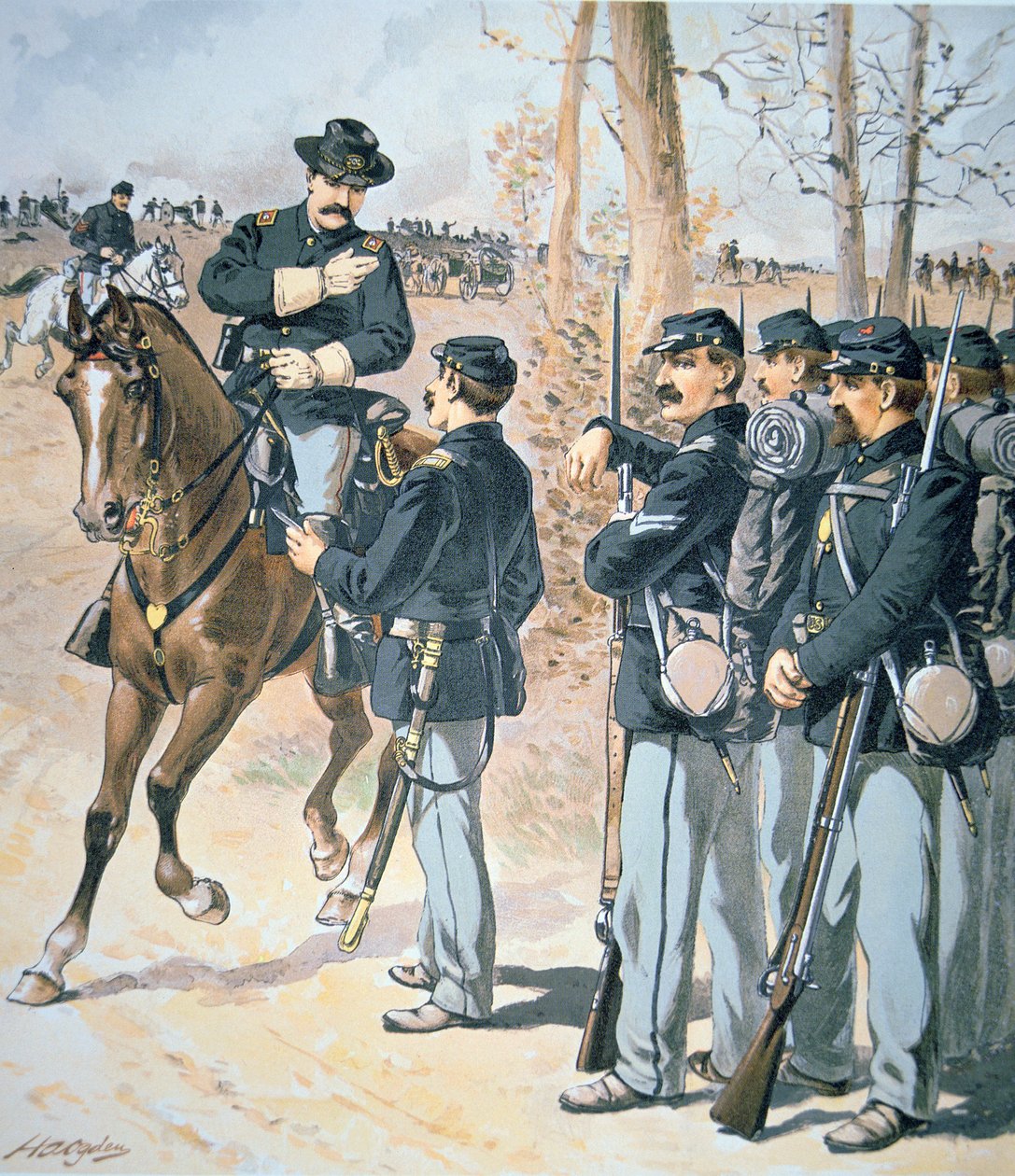 Kampfuniformen der Bundesarmee von Henry Alexander Ogden