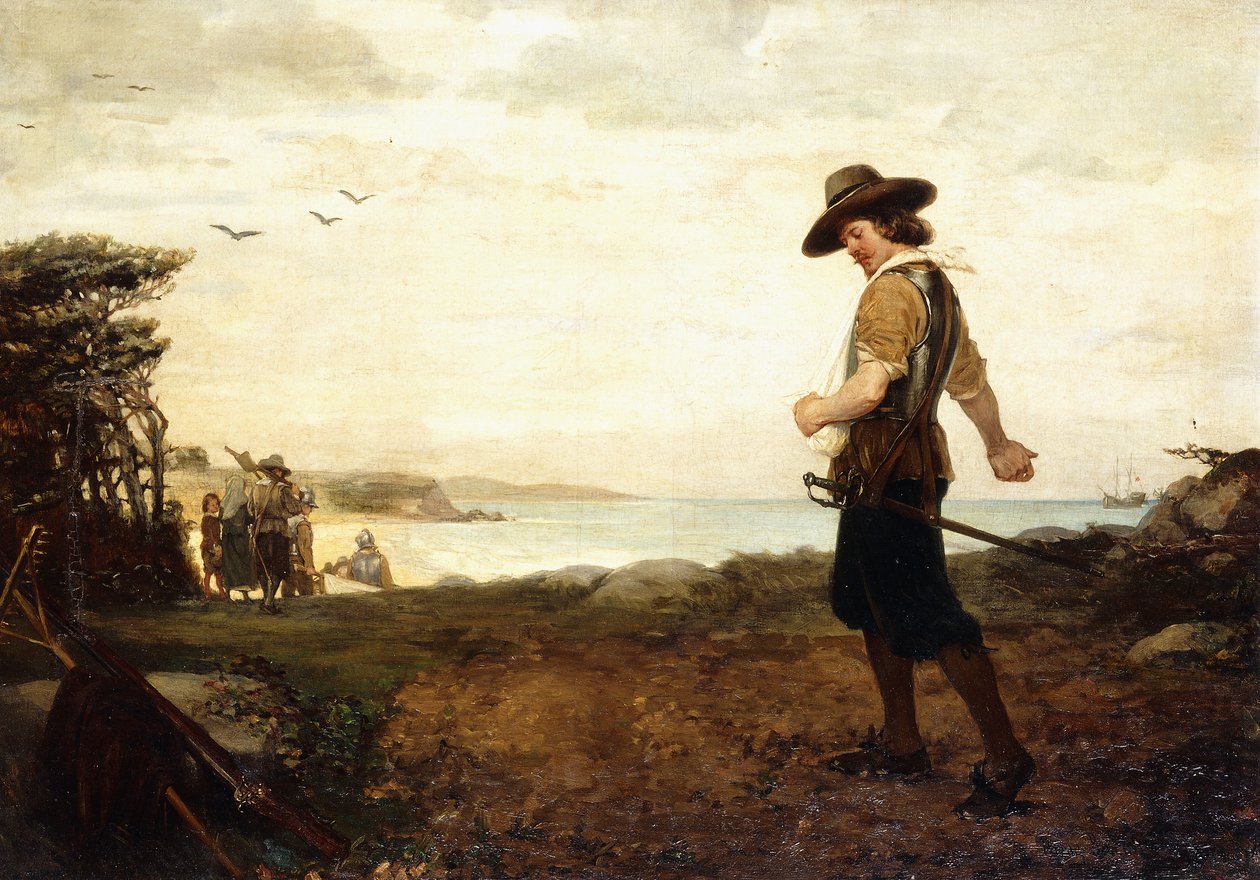 Das Begräbnis von Rose Standish, 1870 von Henry Bacon