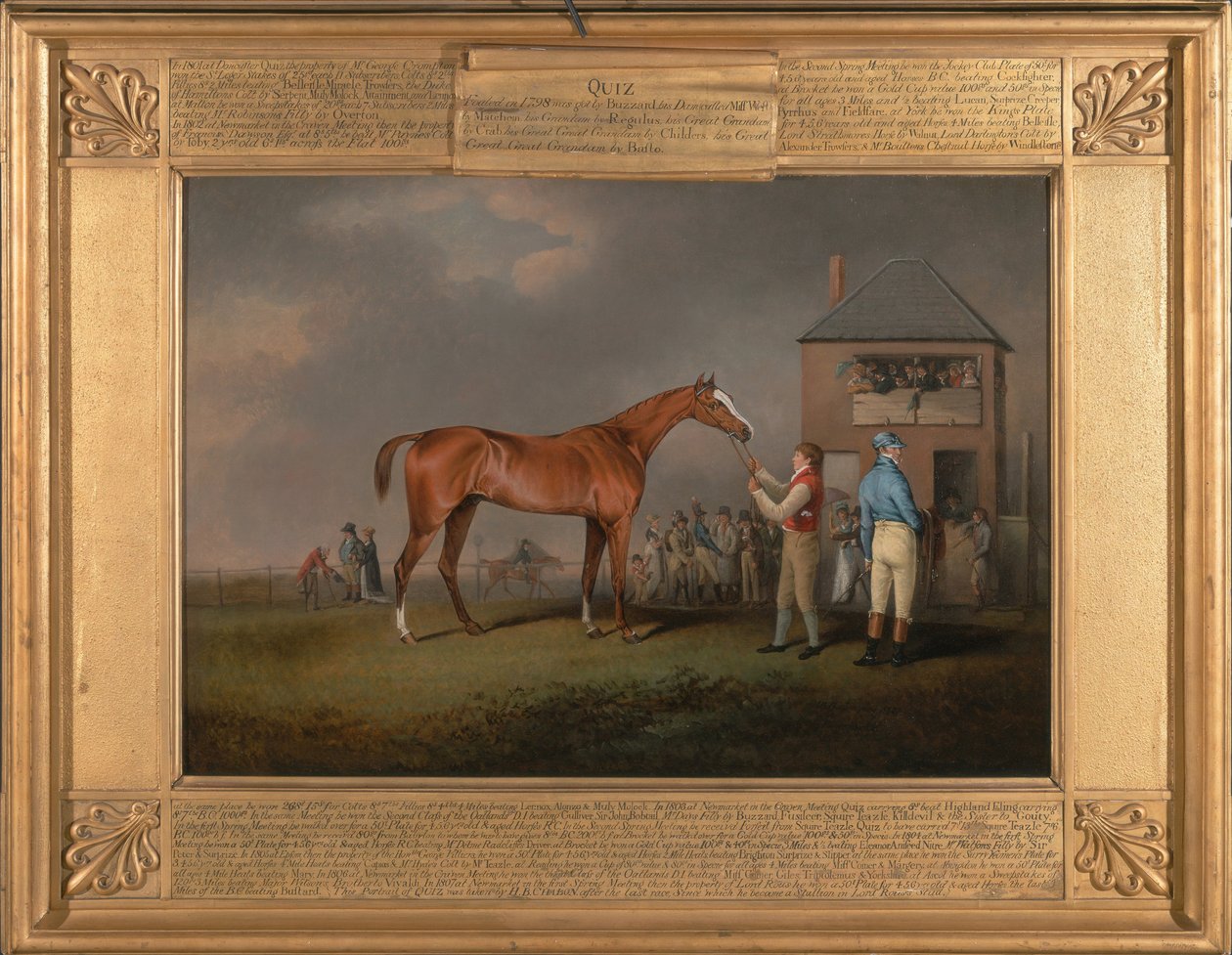 Quiz, nach seinem letzten Rennen in Newmarket von Henry Bernard Chalon