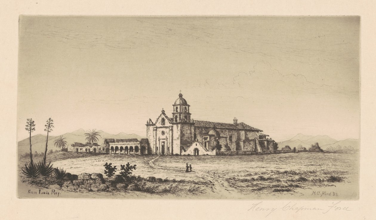 Mission San Luis Rey de Francia, 1883 von Henry Chapman Ford