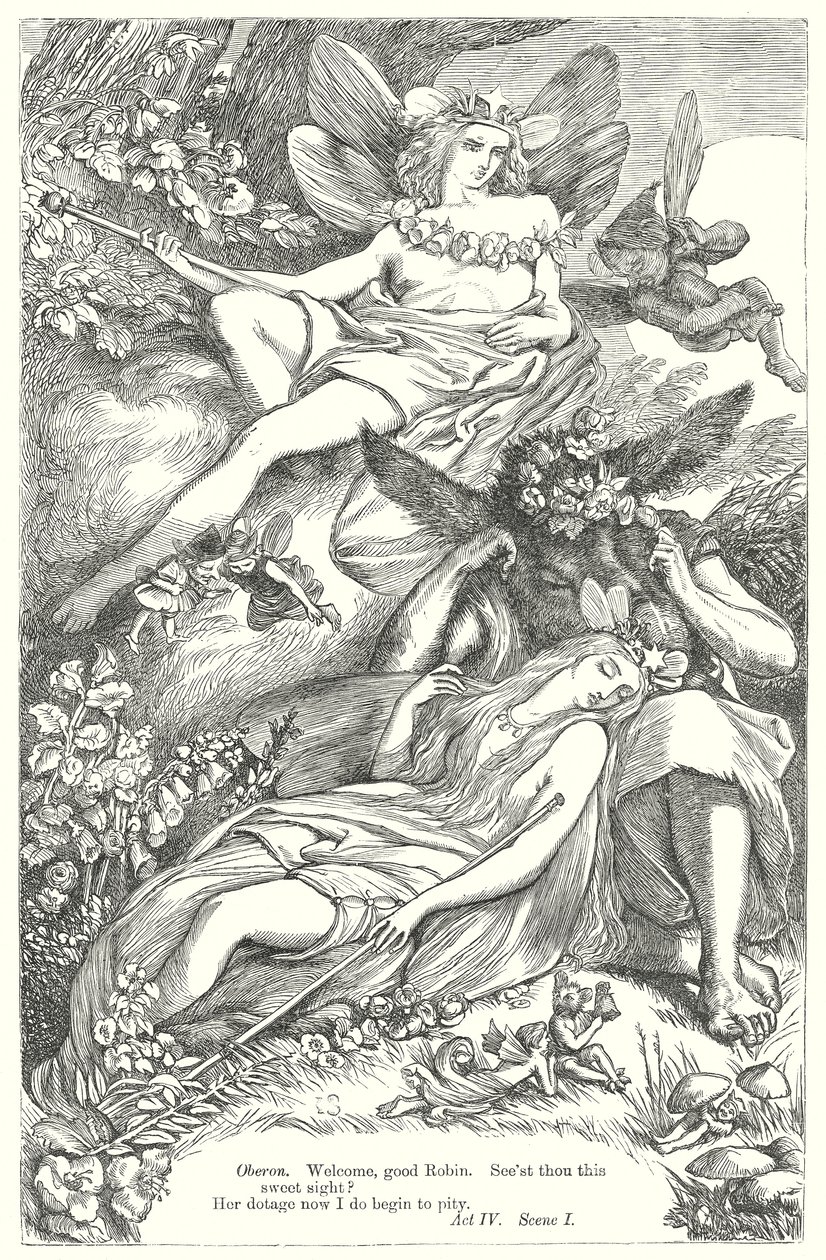 Ein Sommernachtstraum von Henry Courtney (after) Selous