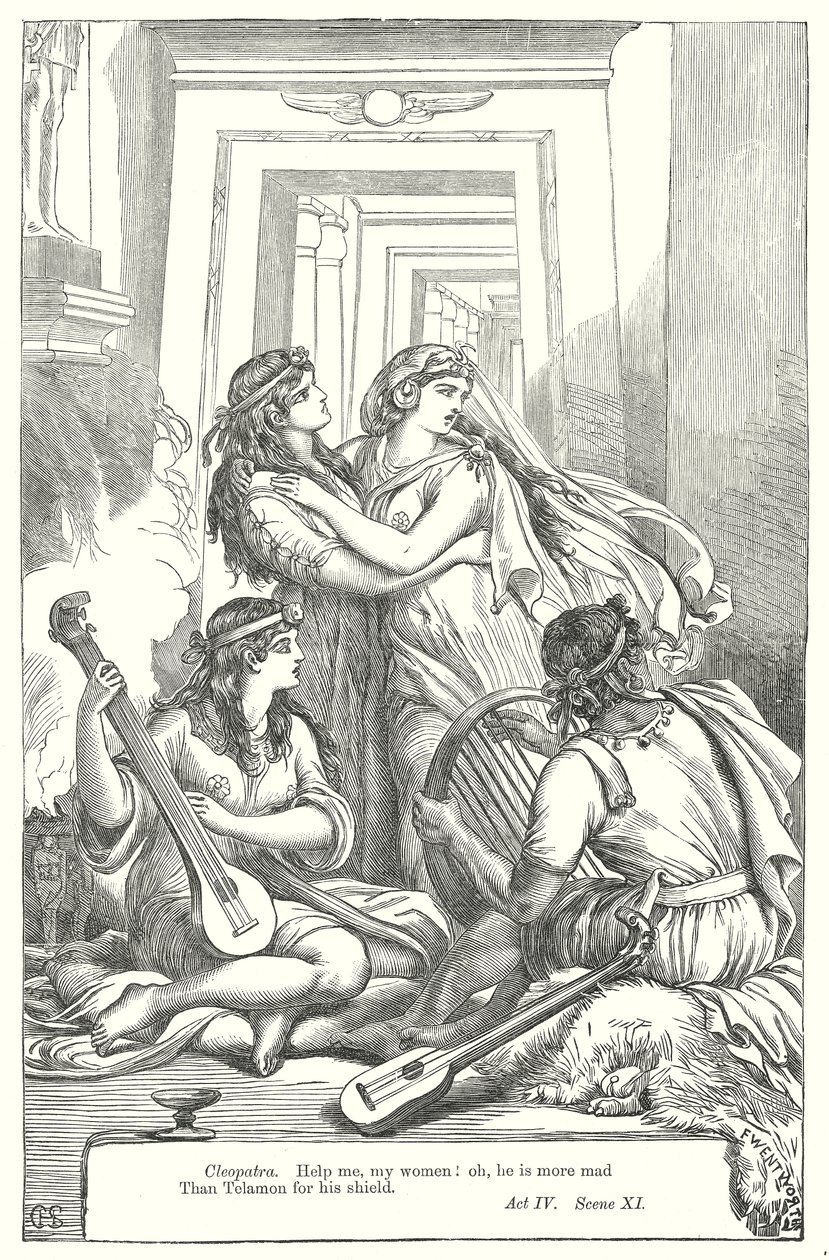 Antonius und Cleopatra von Henry Courtney (after) Selous