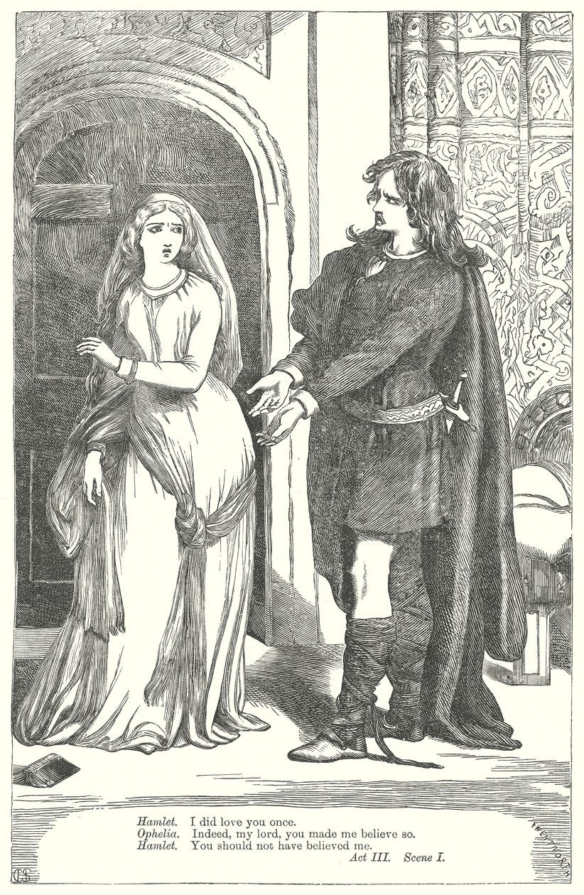 Hamlet (Gravur) von Henry Courtney (after) Selous
