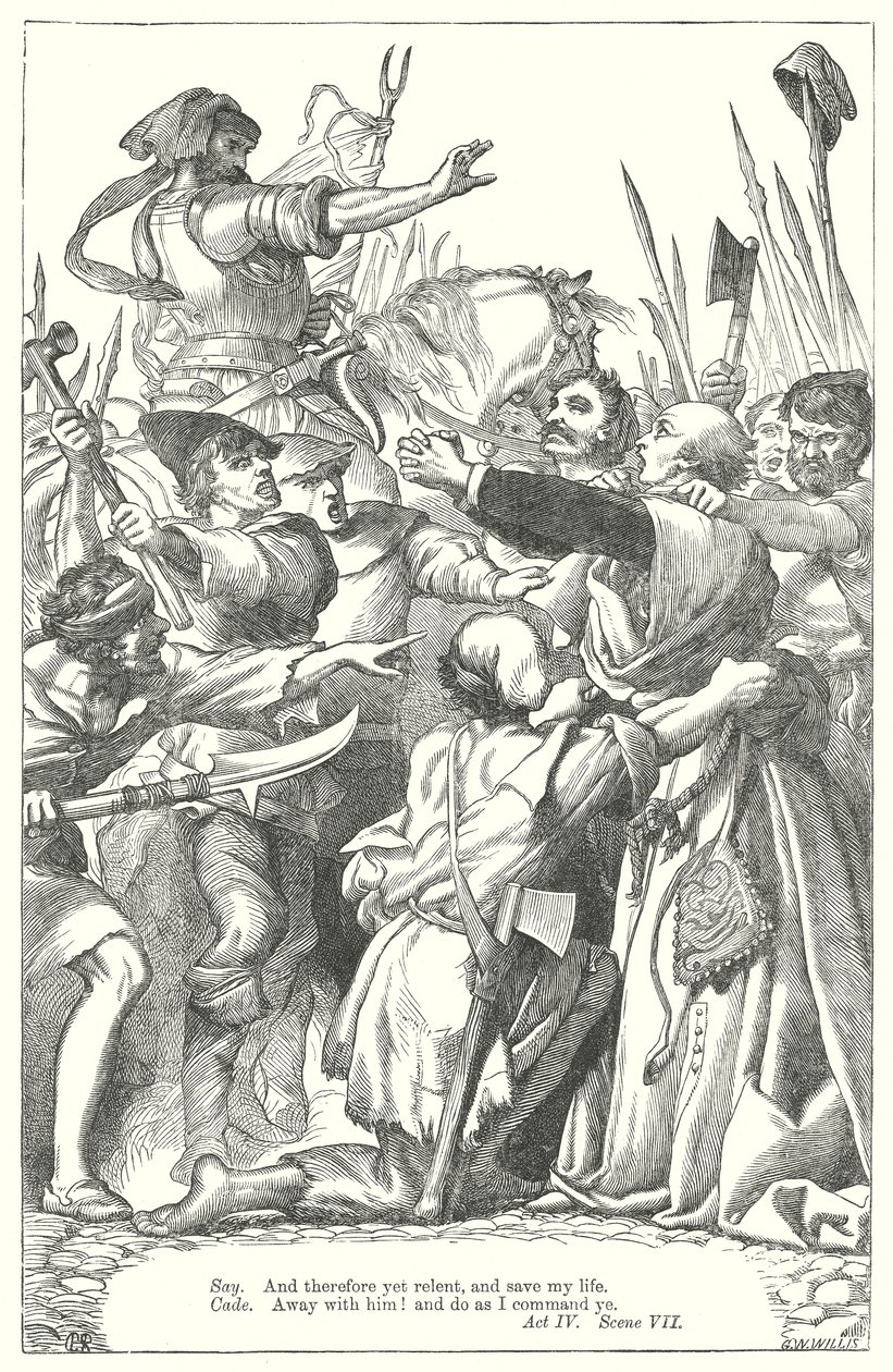 König Heinrich VI Teil II (Gravur) von Henry Courtney (after) Selous