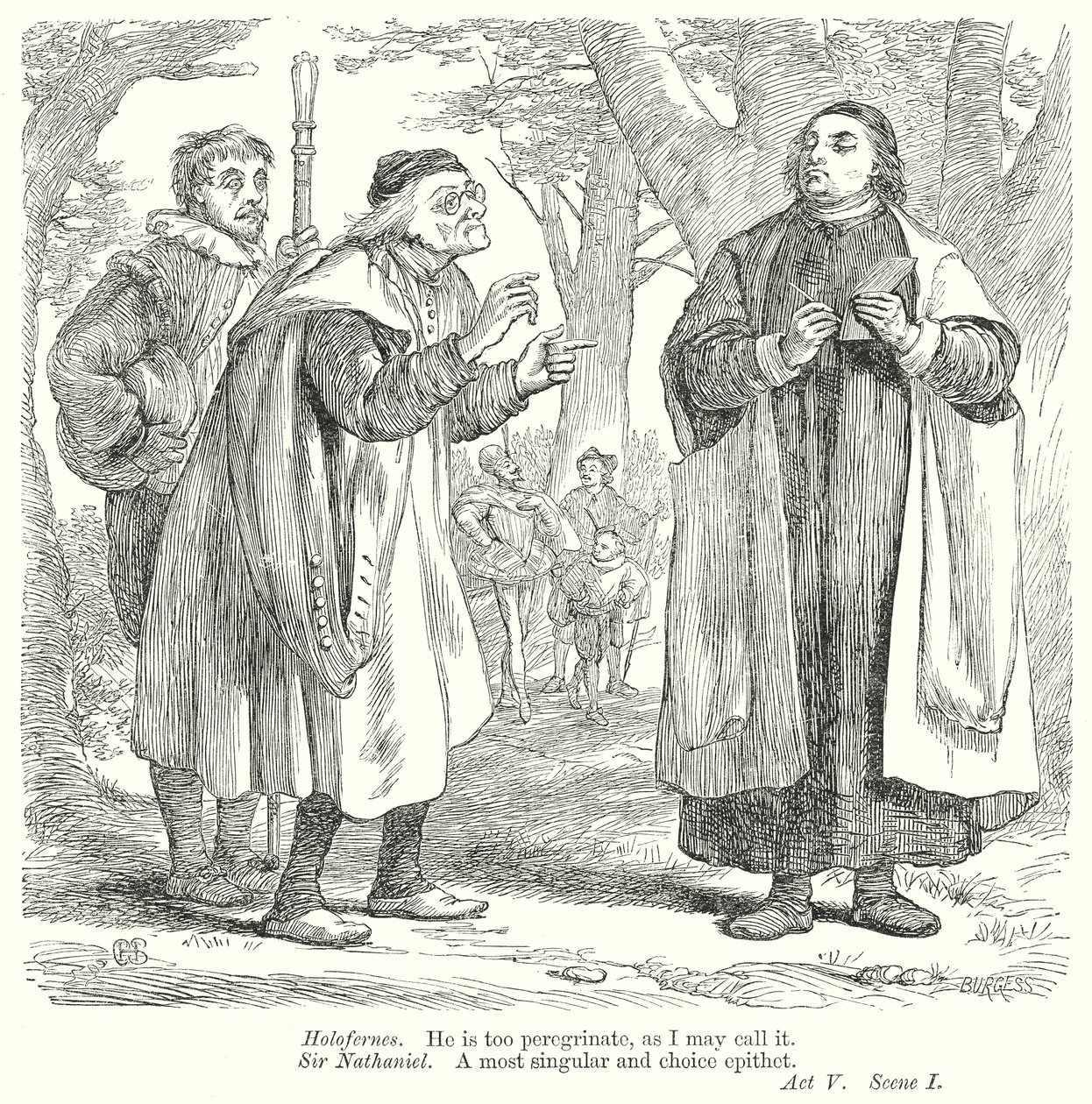 Verlorene Liebesmüh (Gravur) von Henry Courtney (after) Selous