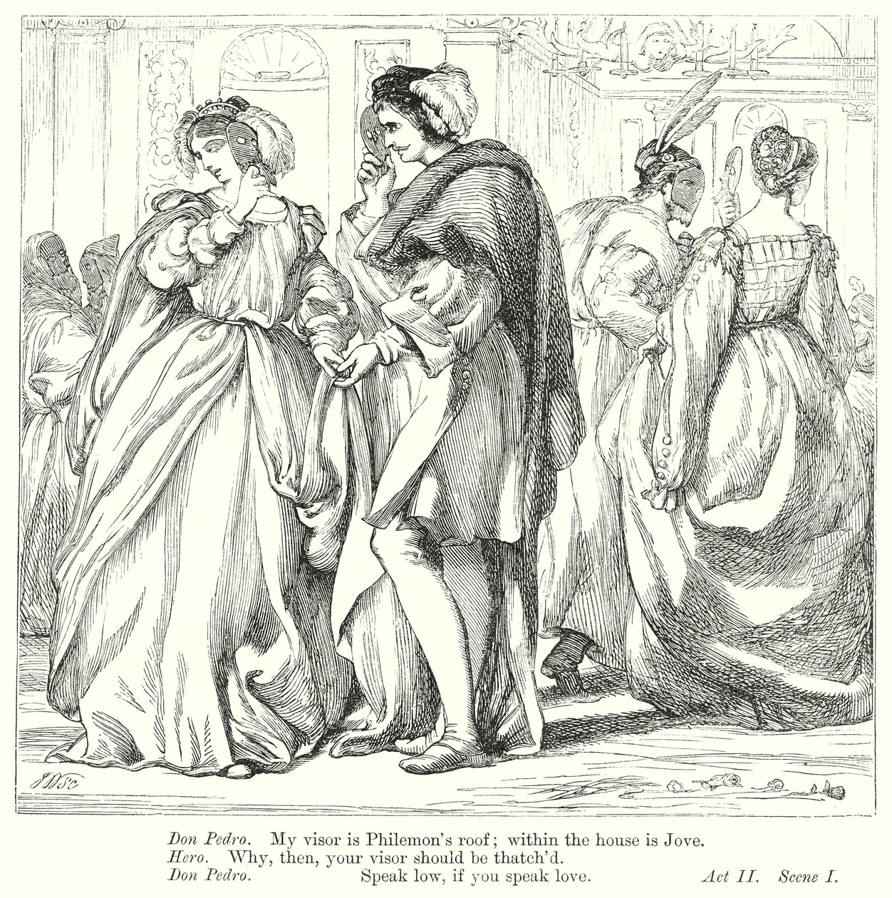 Viel Lärm um nichts von Henry Courtney (after) Selous