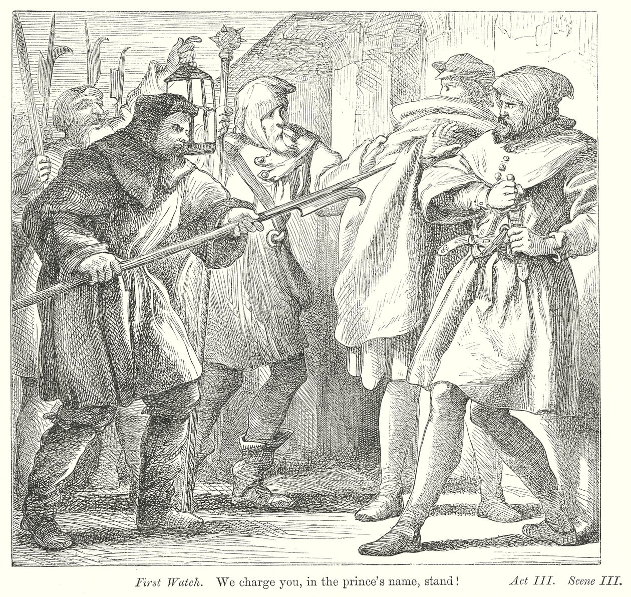 Viel Lärm um nichts (Gravur) von Henry Courtney (after) Selous