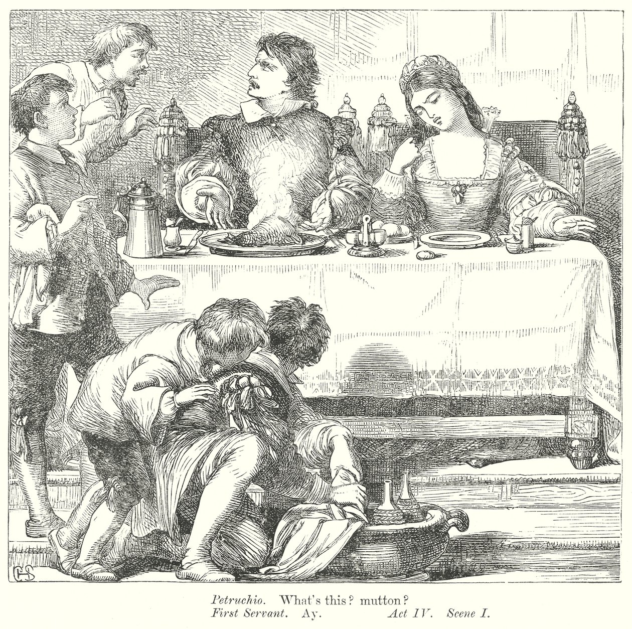 Der Widerspenstigen Zähmung von Henry Courtney (after) Selous
