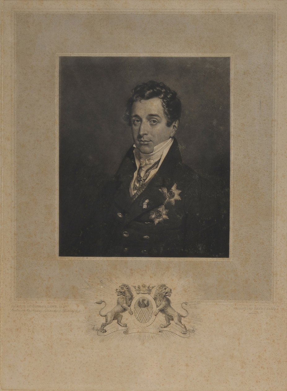 Porträt von Kyrill Alexandrowitsch Naryschkin 1786-1838 von Henry Edward Dawe