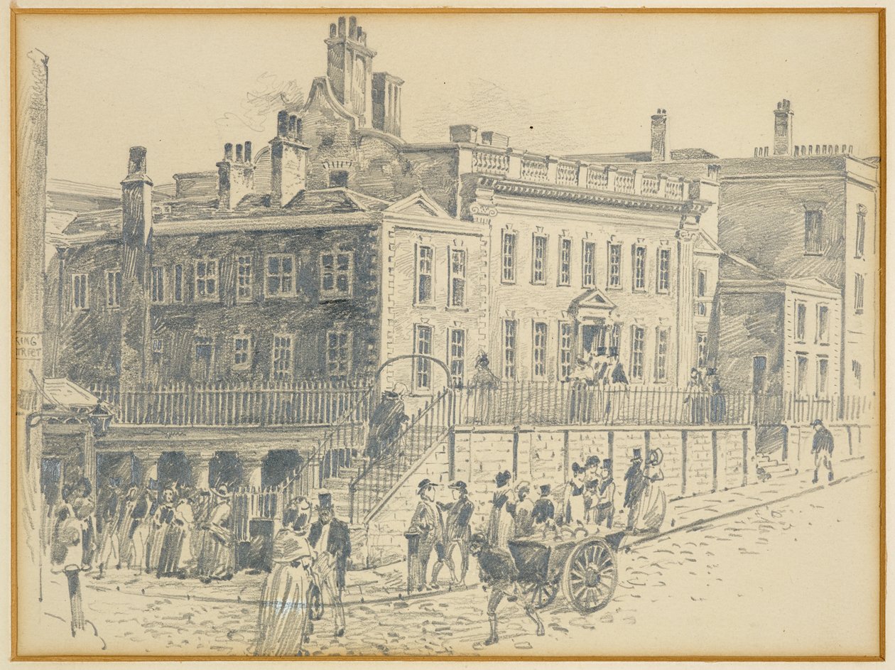 Dr. Whites Haus, King Street (nach einem Druck von Ralston) von Henry Edward Tidmarsh