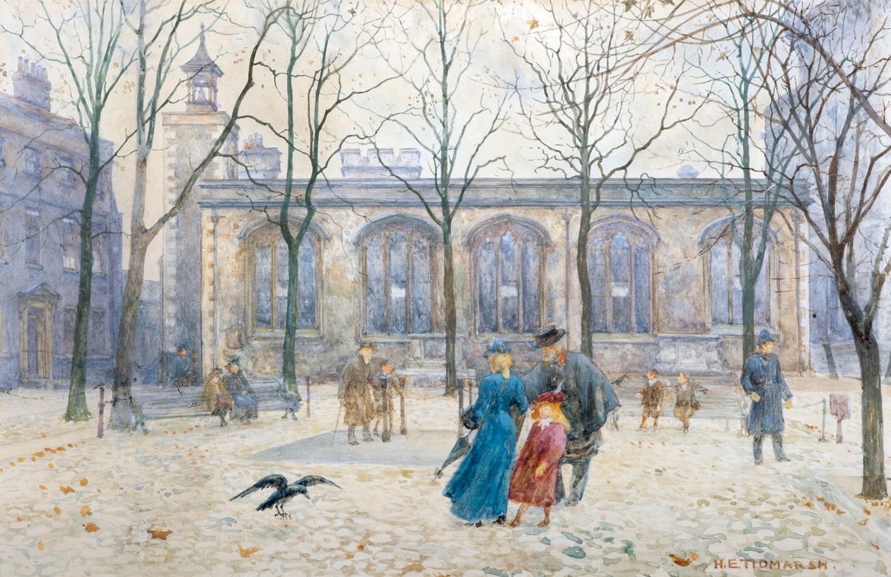 Die Kirchenkrähe, Tower of London von Henry Edward Tidmarsh