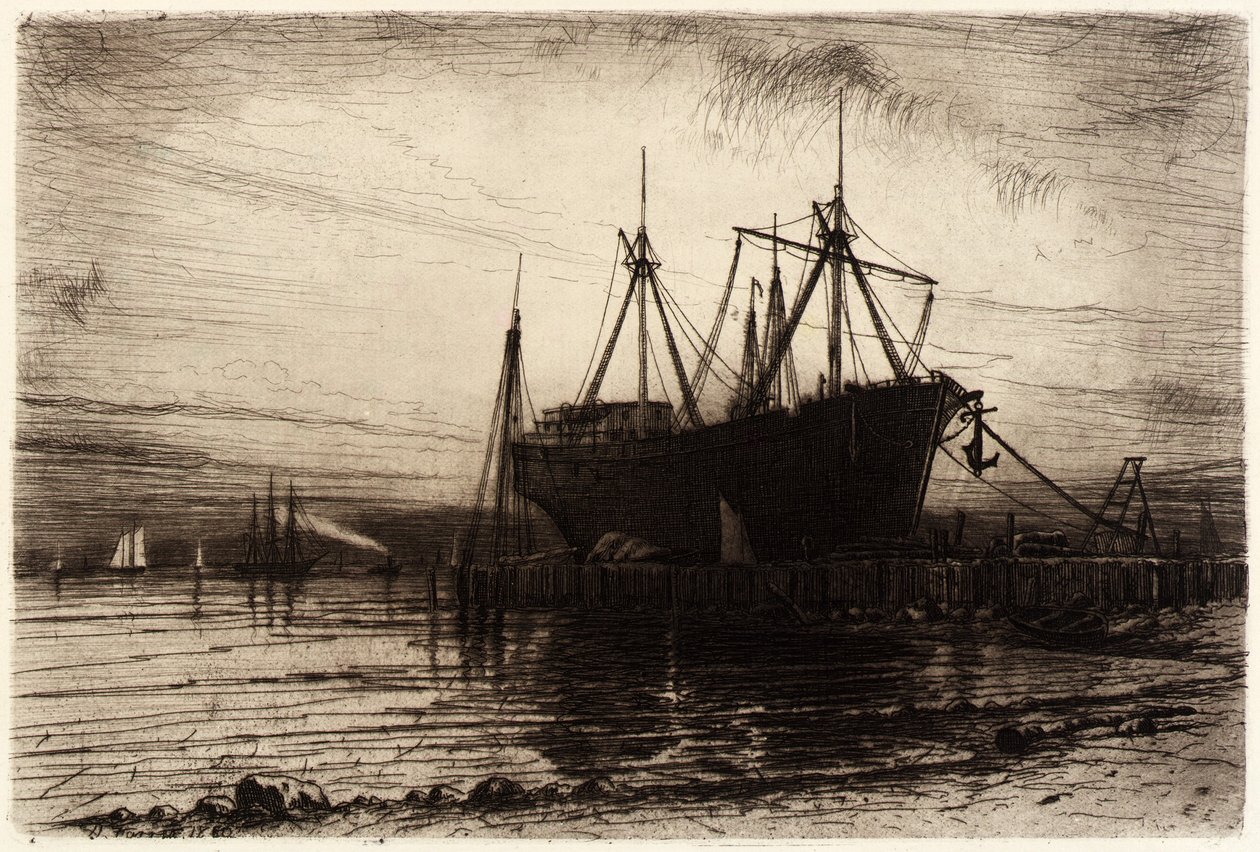 Sonnenuntergang, Gowanus Bay von Henry Farrer