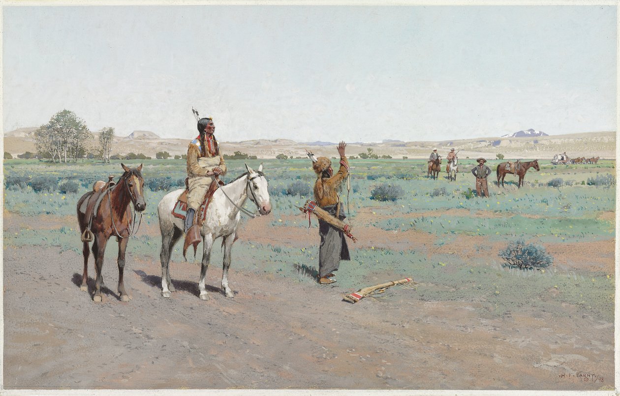 Zeichen des Friedens, 1898 von Henry Francois Farny