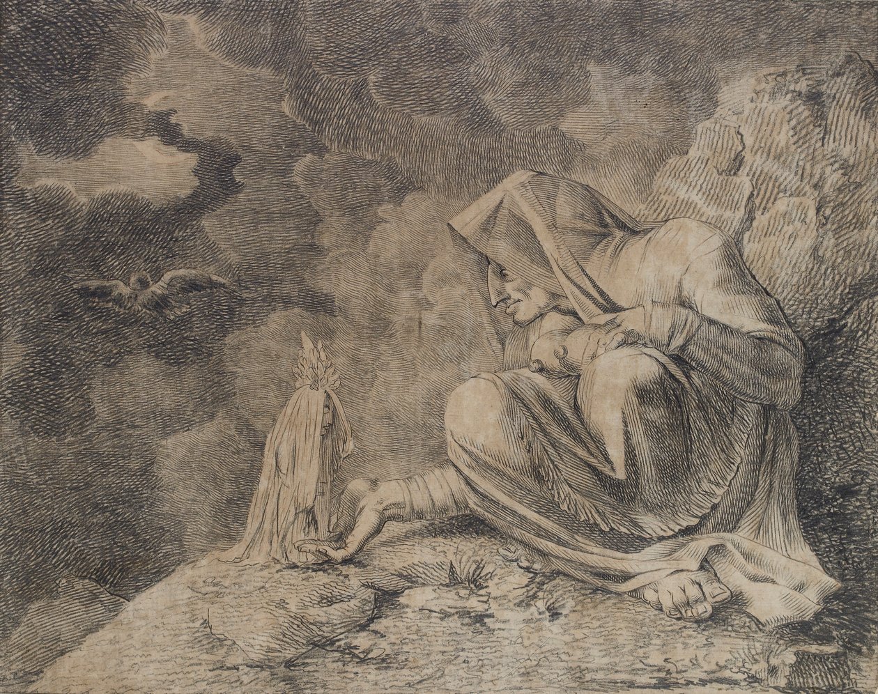 Die Hexe und die Alraune, ca. 1812 von Johann Heinrich Füssli