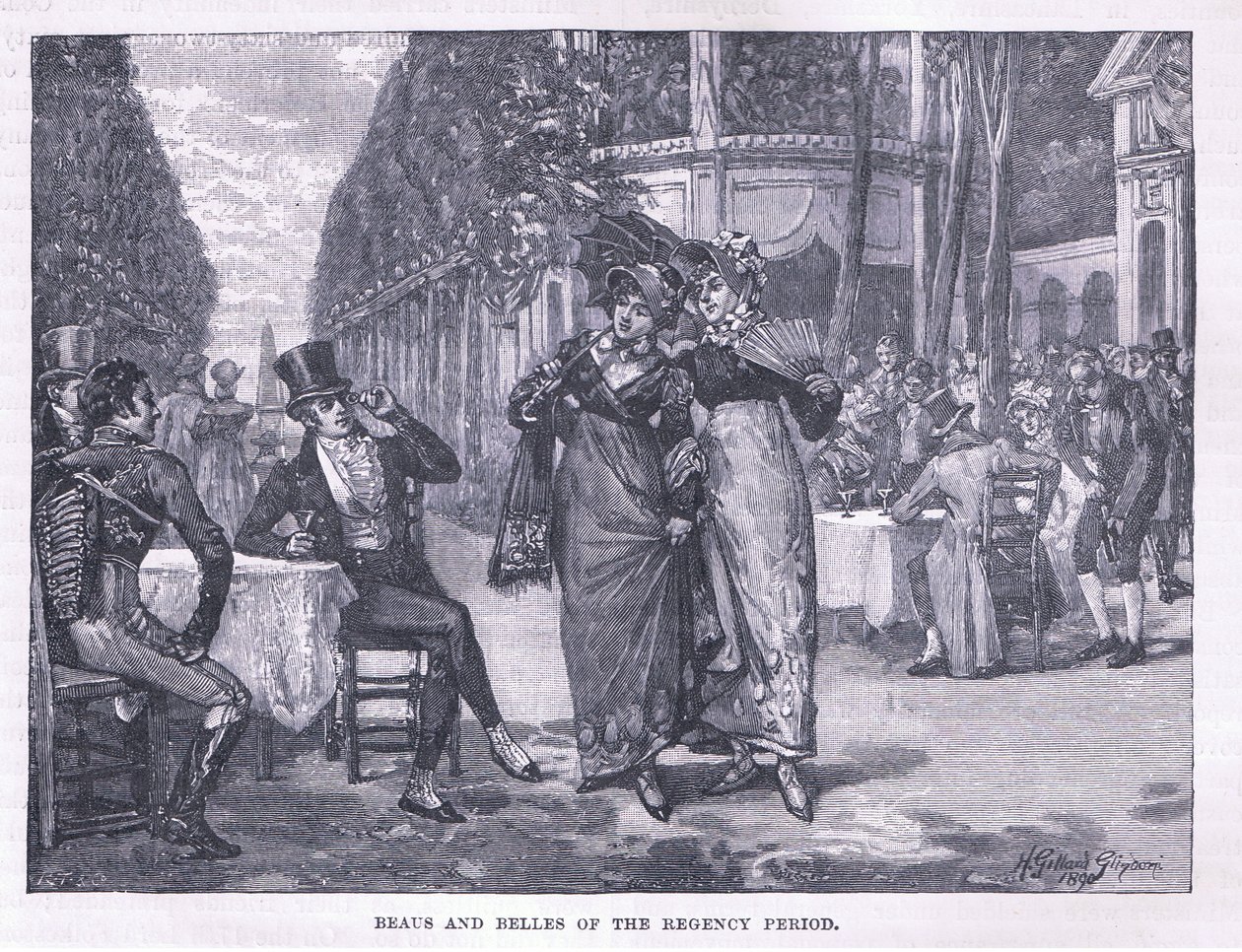 Beaus und Belles der Regency-Periode von Henry Gillard Glindoni