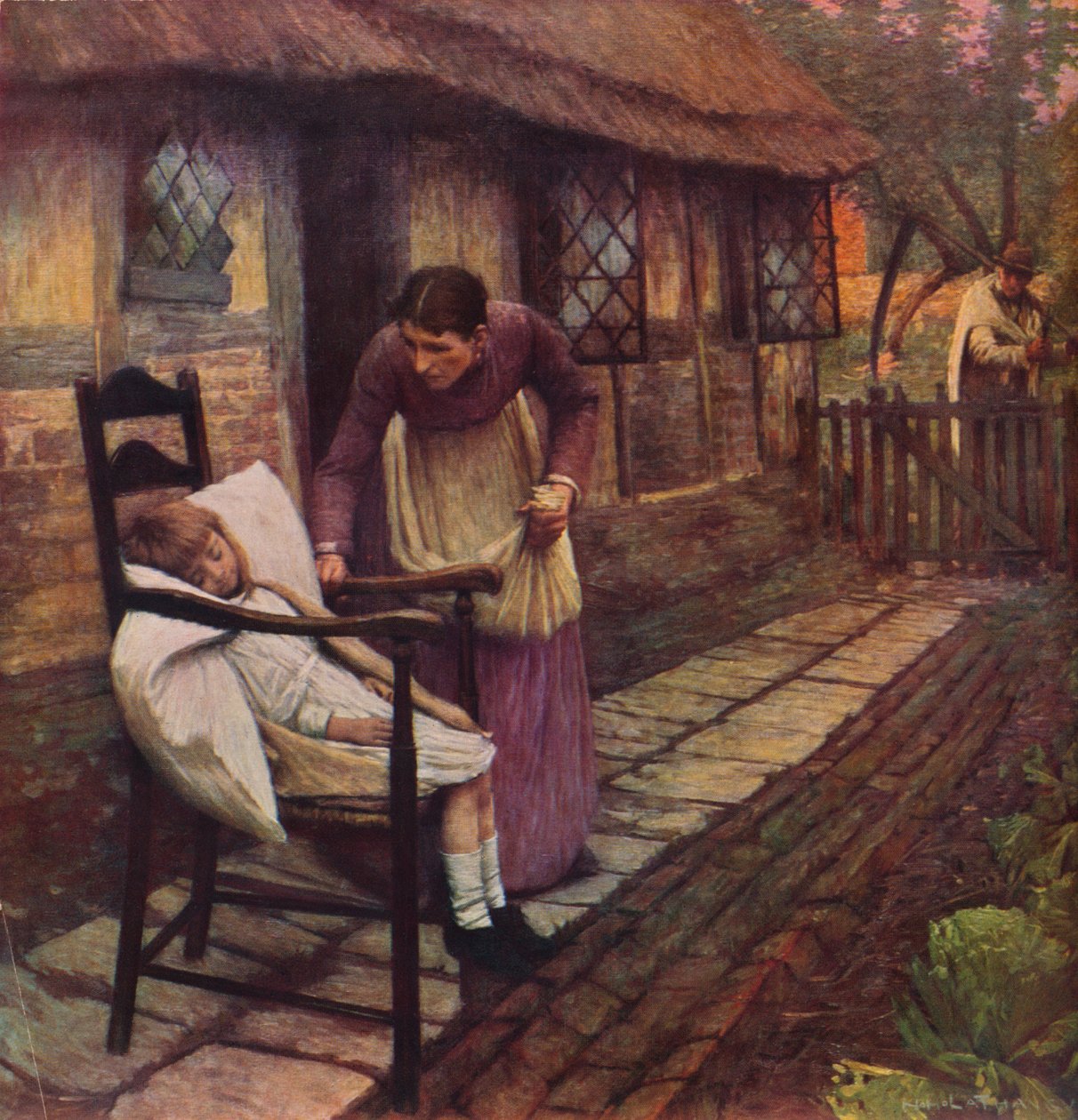 Der Mann mit der Sense von Henry Herbert La Thangue