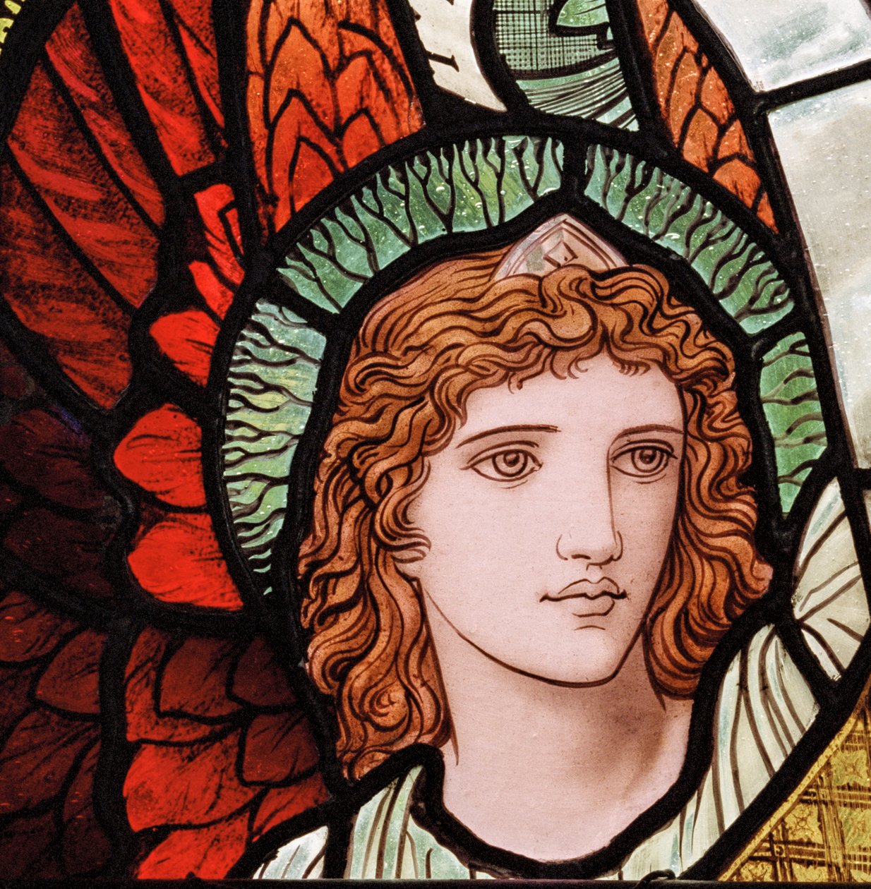 Grasmere, St. Oswald, Dienende Engel (Detail), 1893 von Henry Holiday