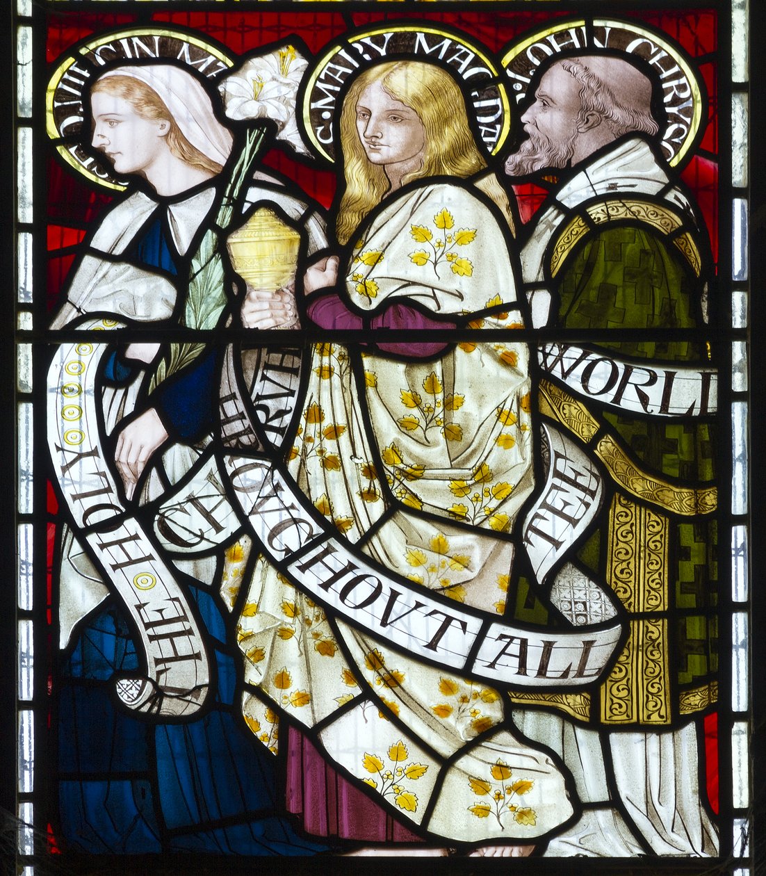 Die Jungfrau Maria, Maria Magdalena, St. Johannes von Henry Holiday