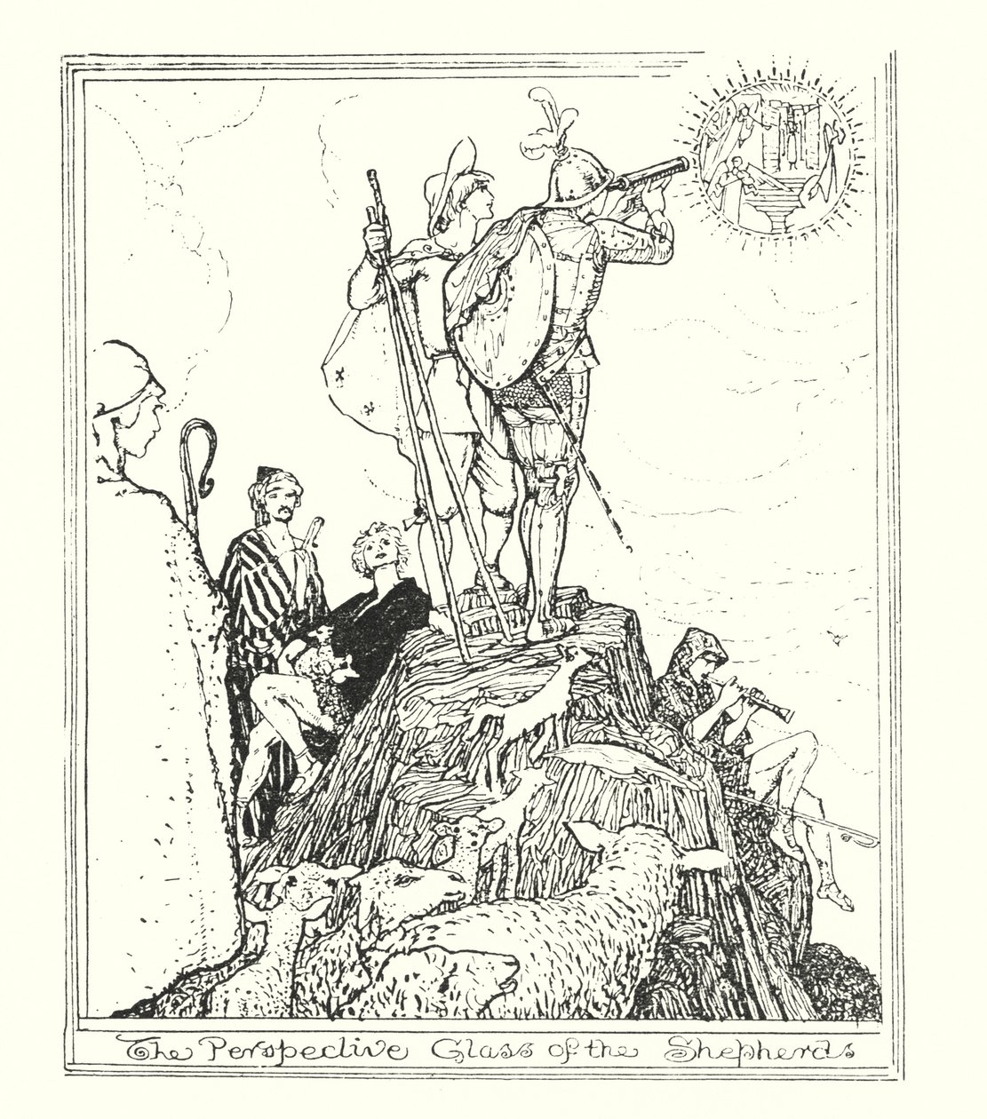 Illustration zu Pilgerreise von John Bunyan von Henry Justice Ford