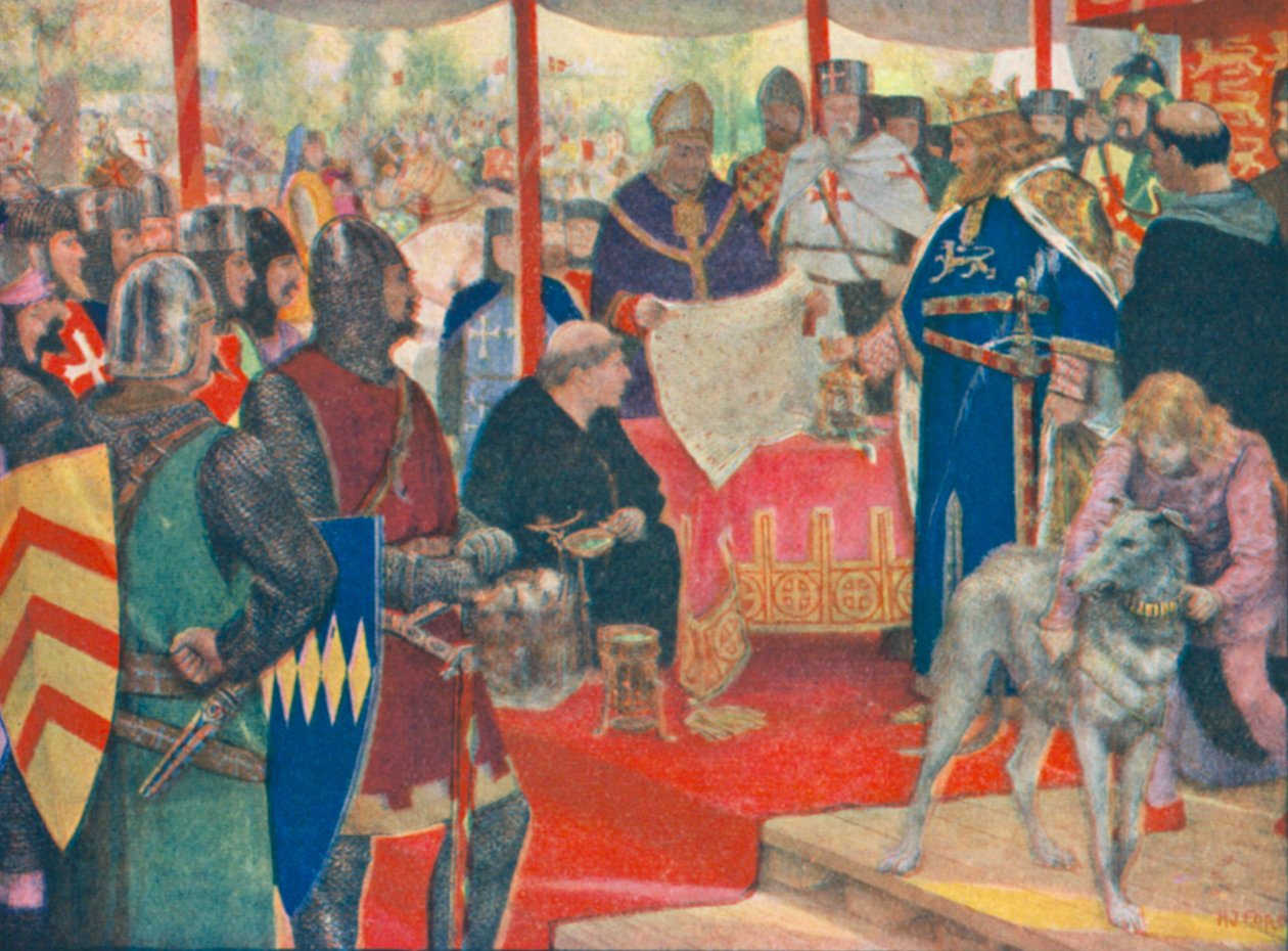 König Johann unterzeichnet die Magna Carta von Henry Justice Ford