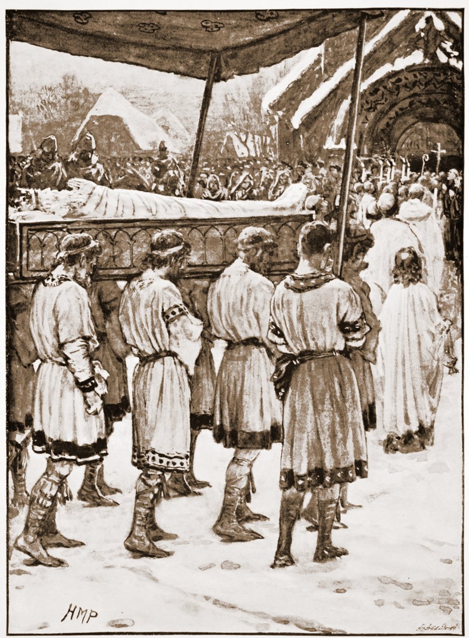 Begräbnis von Edward dem Bekenner von Henry Marriott Paget