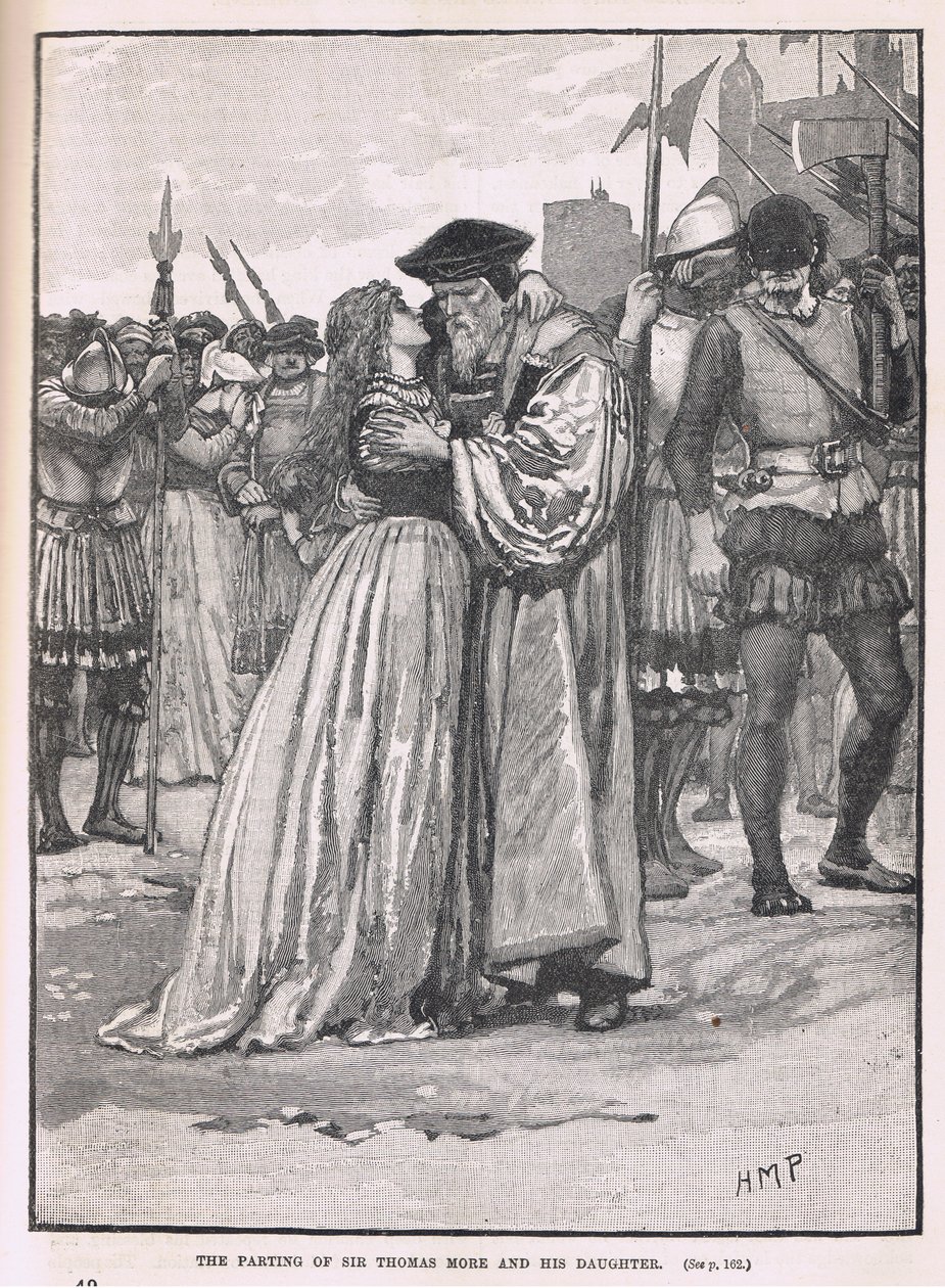 Der Abschied von Sir Thomas More und seiner Tochter 1534 von Henry Marriott Paget