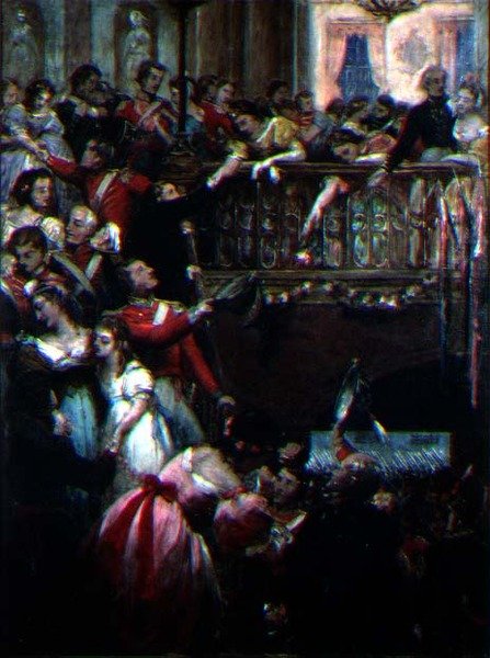 Der Vorabend von Waterloo von Henry Nelson ONeil