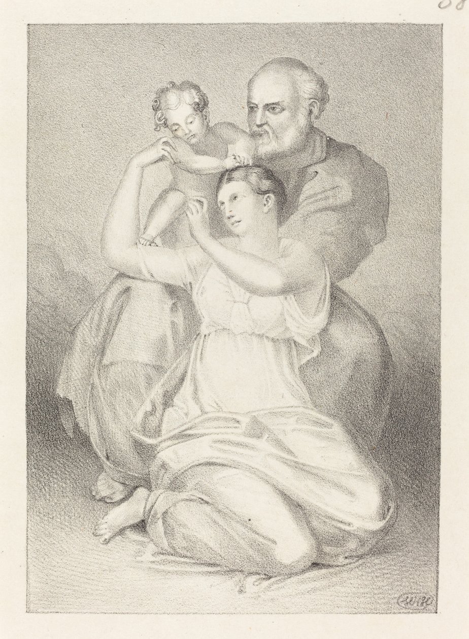 Heilige Familie, nach Michelangelo von Henry Noel Humphreys after John Flaxman