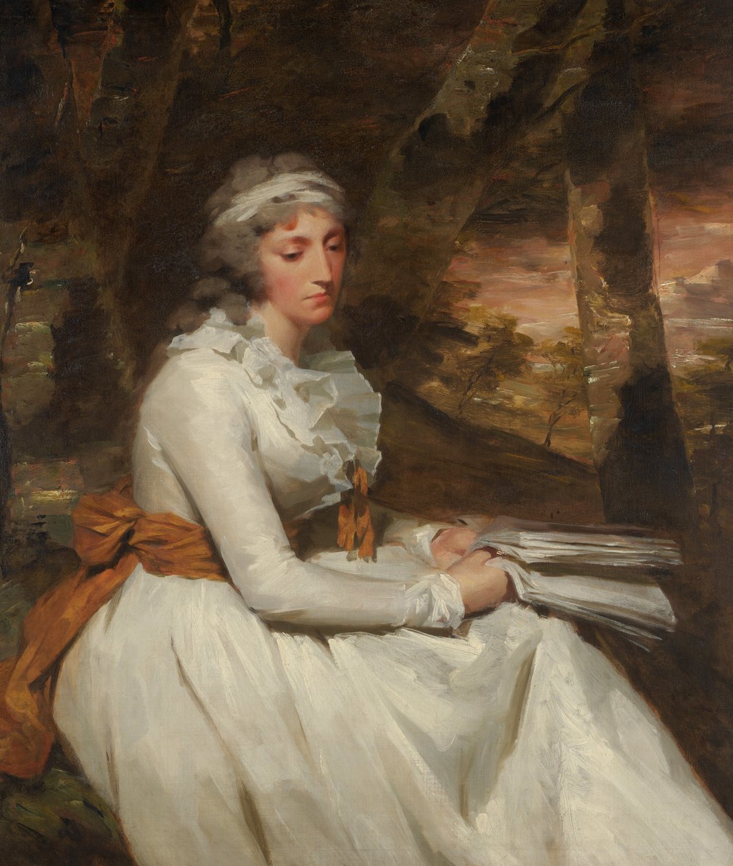 Mrs. Richard Alexander Oswald Louisa Johnston, geboren um 1760, gestorben 1797, ca. 1794 von Henry Raeburn