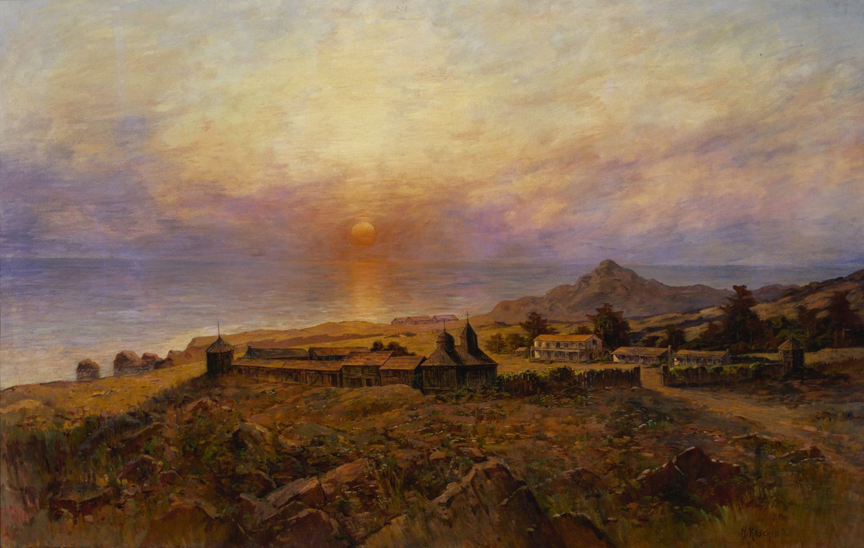 Fort Ross. Siedlung der Russisch-Amerikanischen Gesellschaft, ca. 1880 von Henry Raschen