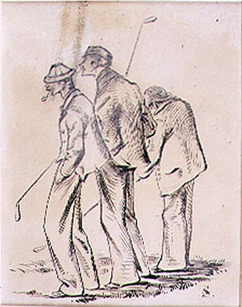 Die lethargischen Golfer, Illustration aus der Zeitschrift 