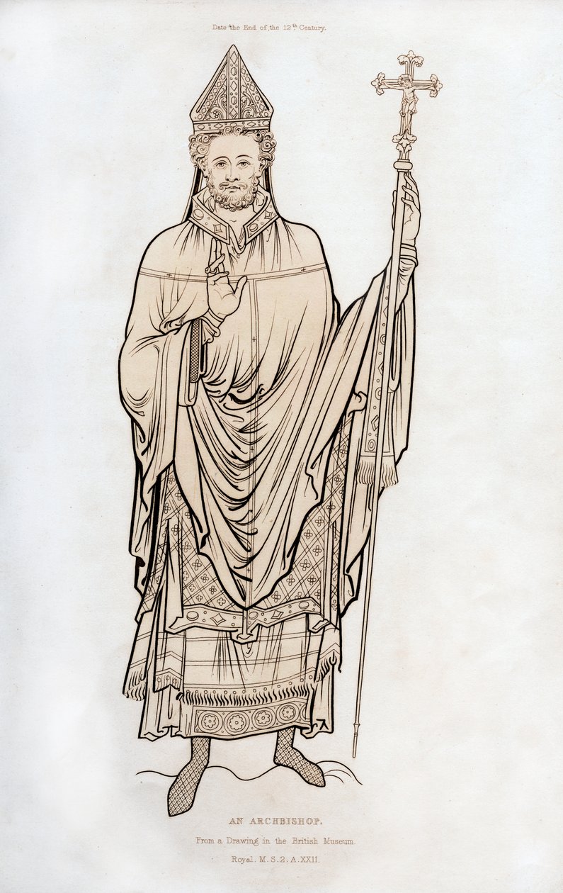 Ein Erzbischof, spätes 12. Jahrhundert, 1843 von Henry Shaw